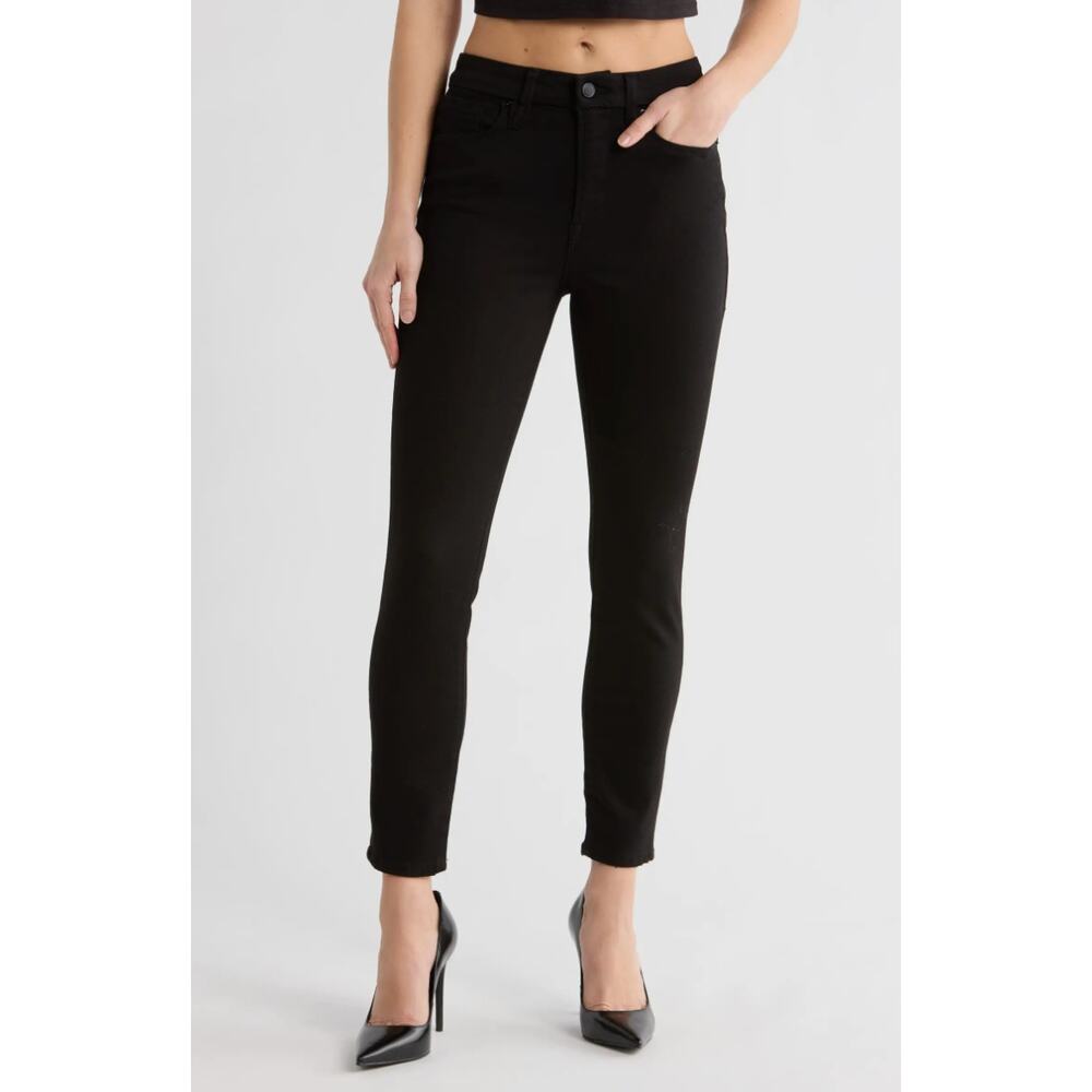 Good American black denim skinny jeans womens size 14/32